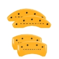 Picture of MGP 4 Caliper Covers Engraved F & R Crossfire Yellow Finish Black Char 2004 Chrysler Crossfire