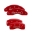 Picture of MGP 4 Caliper Covers Engraved Front & Rear 300-2017 Red Finish Silver Char 2014 Chrysler 300
