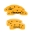 Picture of MGP 4 Caliper Covers Engraved Front & Rear 300-2017 Yellow Finish Black Char 2014 Chrysler 300