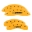 Picture of MGP 4 Caliper Covers Engraved Front & Rear 300-2017 Yellow Finish Black Char 2011 Chrysler 300