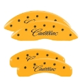 Picture of MGP 2 Caliper Covers Engraved Front GMC Yellow Finish Black Characters 1997 GMC Yukon