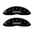 Picture of MGP 2 Caliper Covers Engraved Front GMC Black Finish Silver Characters 2008 GMC Canyon