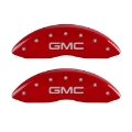 Picture of MGP 2 Caliper Covers Engraved Front GMC Red Finish Silver Characters 2008 GMC Canyon