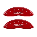 Picture of MGP 2 Caliper Covers Engraved Front GMC Red Finish Silver Characters 2008 GMC Canyon