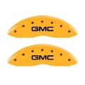 Picture of MGP 2 Caliper Covers Engraved Front GMC Yellow Finish Black Characters 2004 GMC Canyon