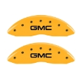 Picture of MGP 2 Caliper Covers Engraved Front GMC Yellow Finish Black Characters 2004 GMC Canyon