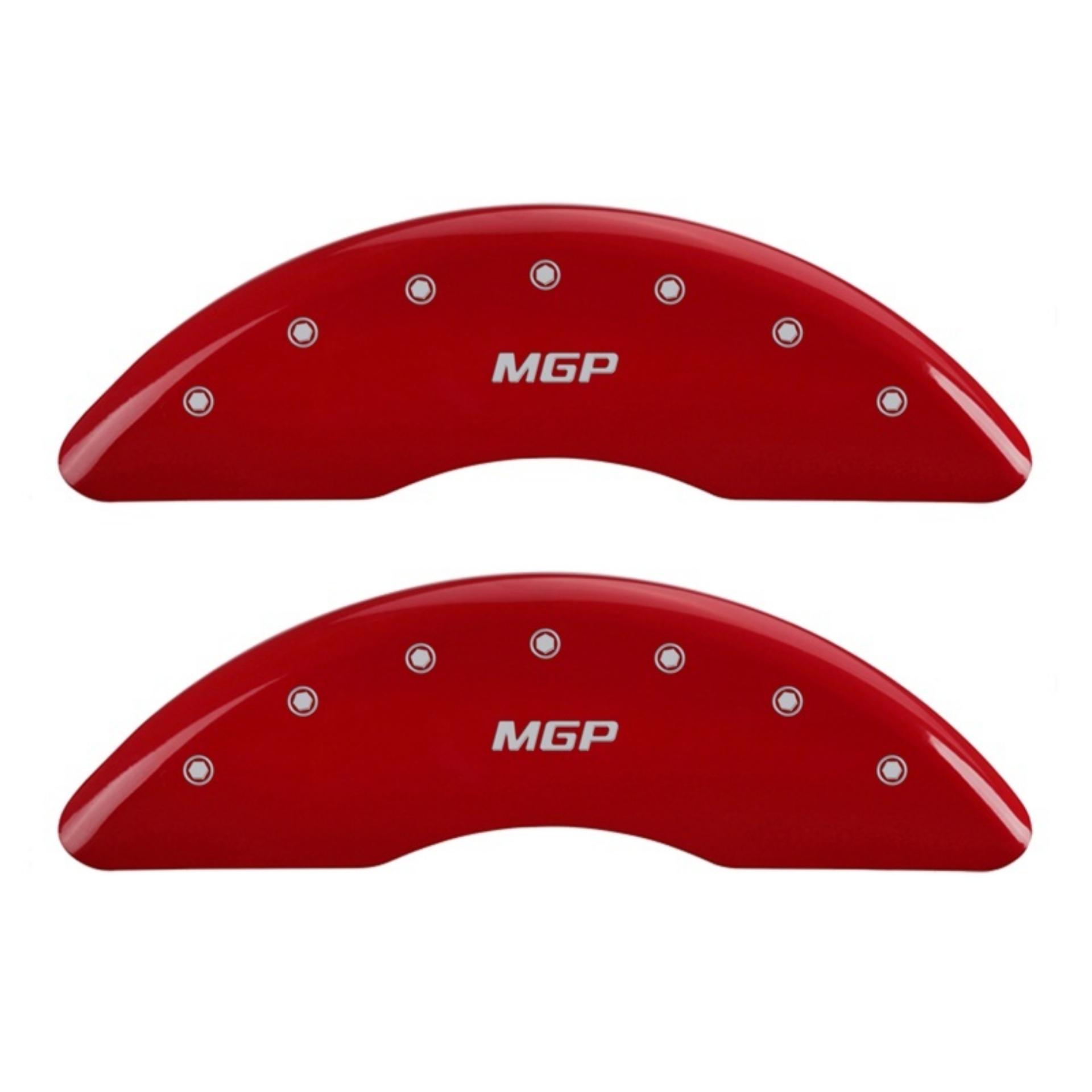 Picture of MGP 2 Caliper Covers Engraved Front MGP Red Finish Silver Characters 2007 GMC Canyon