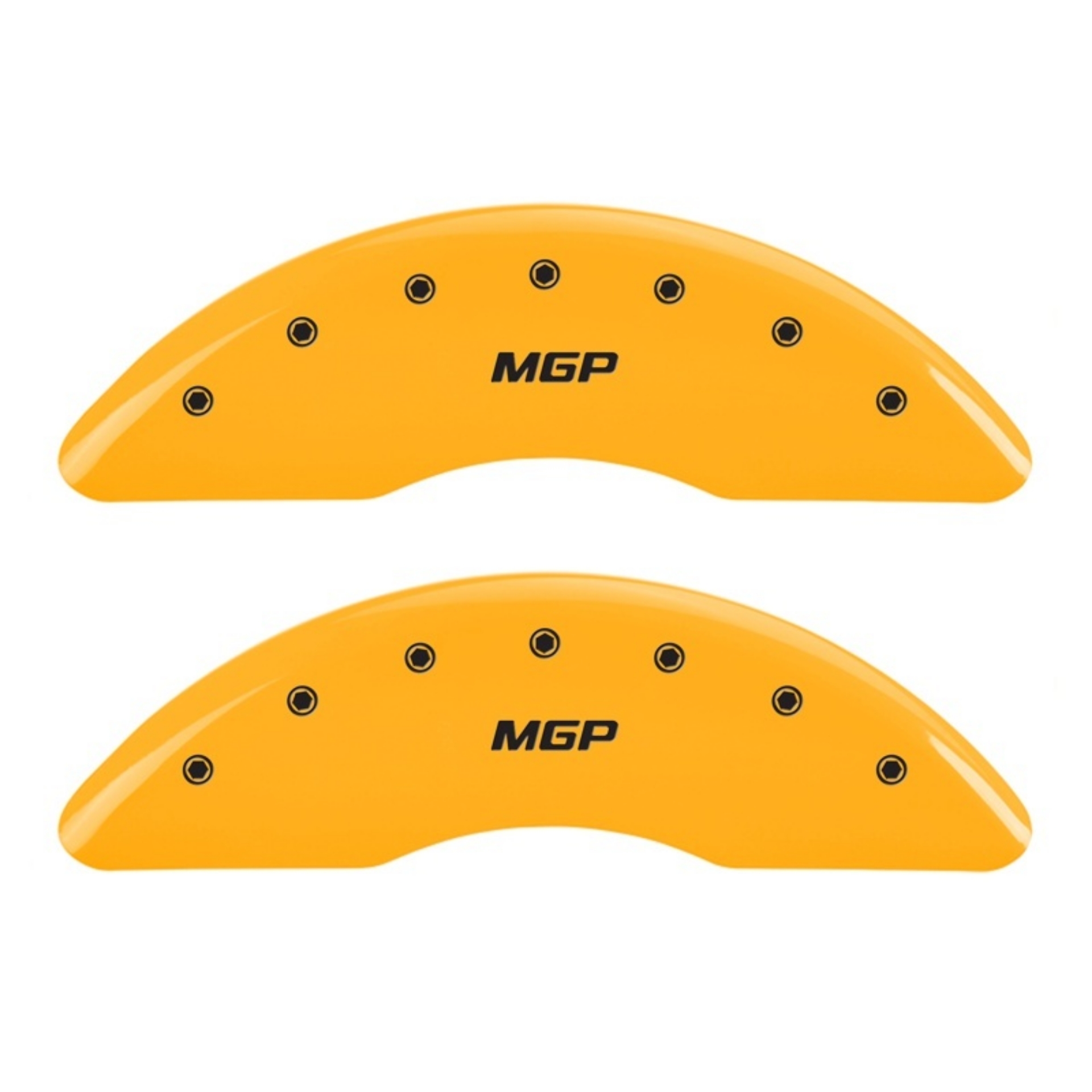 Picture of MGP 2 Caliper Covers Engraved Front MGP Yellow Finish Black Characters 2004 GMC Canyon