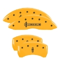 Picture of MGP 4 Caliper Covers Engraved Fr Lincoln Rr Star Logo Yellow Finish Blk Char 2003 Lincoln Navigator