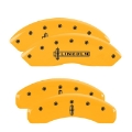 Picture of MGP 4 Caliper Covers Engraved Fr Lincoln Rr Star Logo Yellow Finish Blk Char 2002 Lincoln Navigator