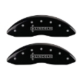 Picture of MGP 4 Caliper Covers Engraved Front Lincoln Rear Star Logo Black Finish Silver Char 2017 Lincoln MKZ