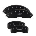 Picture of MGP 4 Caliper Covers Engraved Front Lincoln Rear Star Logo Red Finish Silver Char 2019 Lincoln MKZ