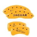 Picture of MGP 4 Caliper Covers Engraved Front & Rear Acura Yellow Finish Black Char 2017 Acura ILX