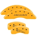 Picture of MGP 4 Caliper Covers Engraved Front & Rear Acura Yellow Finish Black Char 2017 Acura MDX