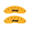 Picture of MGP 2 Caliper Covers Engraved Front Jeep Yellow Finish Black Characters 2006 Jeep Wrangler