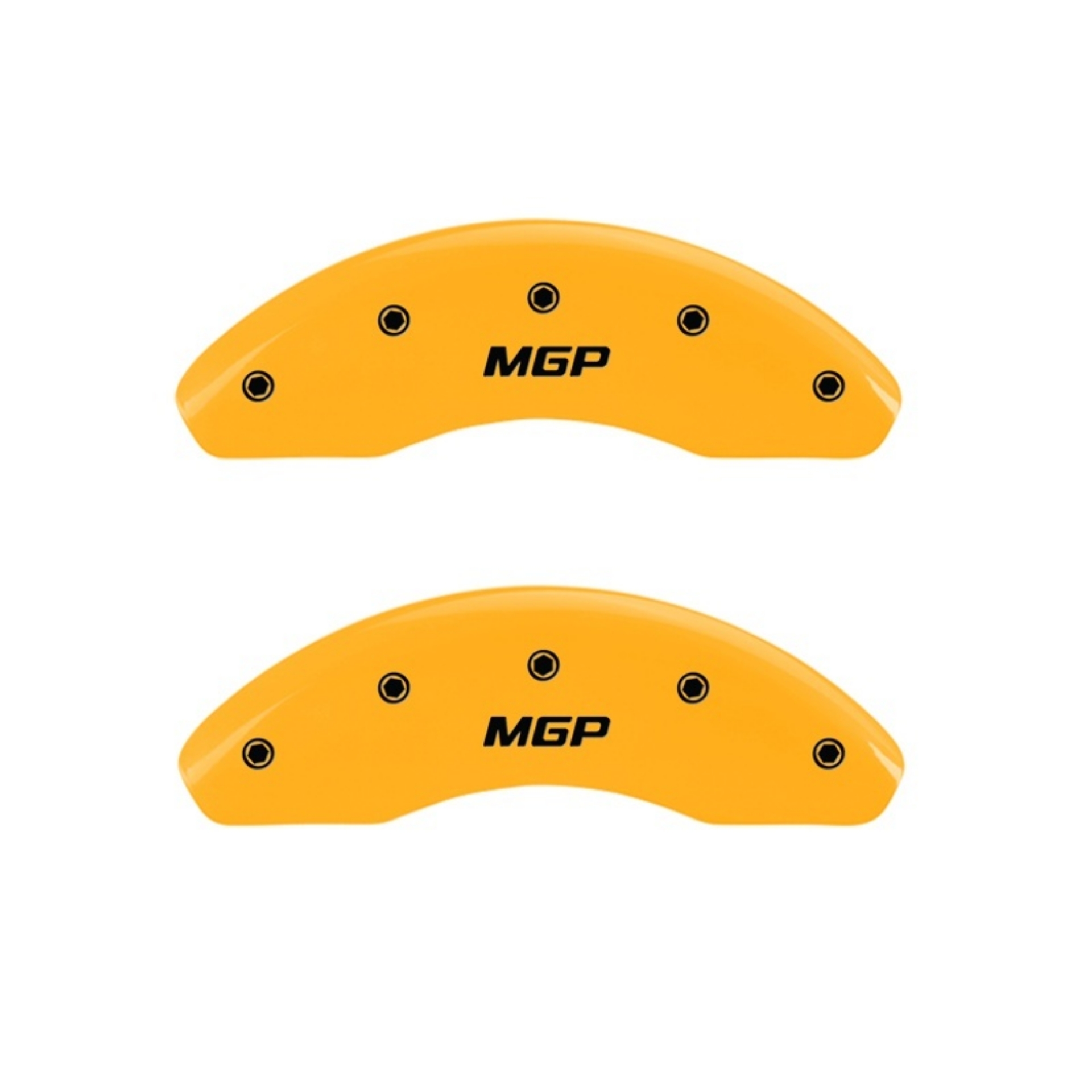 Picture of MGP 2 Caliper Covers Engraved Front MGP Yellow Finish Black Char 2017 Ram Promaster City