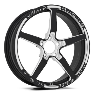 Picture of Weld Alumastar 1-Piece 18x6 - 5x4-75 BP - 2-7in- BS Black Wheel