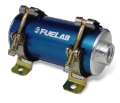 Picture of Fuelab Prodigy Reduced Size Carb In-Line Fuel Pump w-Internal Bypass - 800 HP - Blue