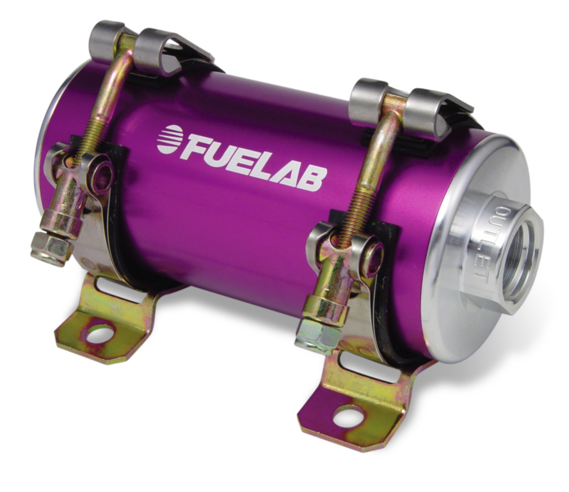 Picture of Fuelab Prodigy High Flow Carb In-Line Fuel Pump w-External Bypass - 1800 HP - Purple