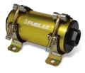 Picture of Fuelab Prodigy High Flow Carb In-Line Fuel Pump w-External Bypass - 1800 HP - Gold
