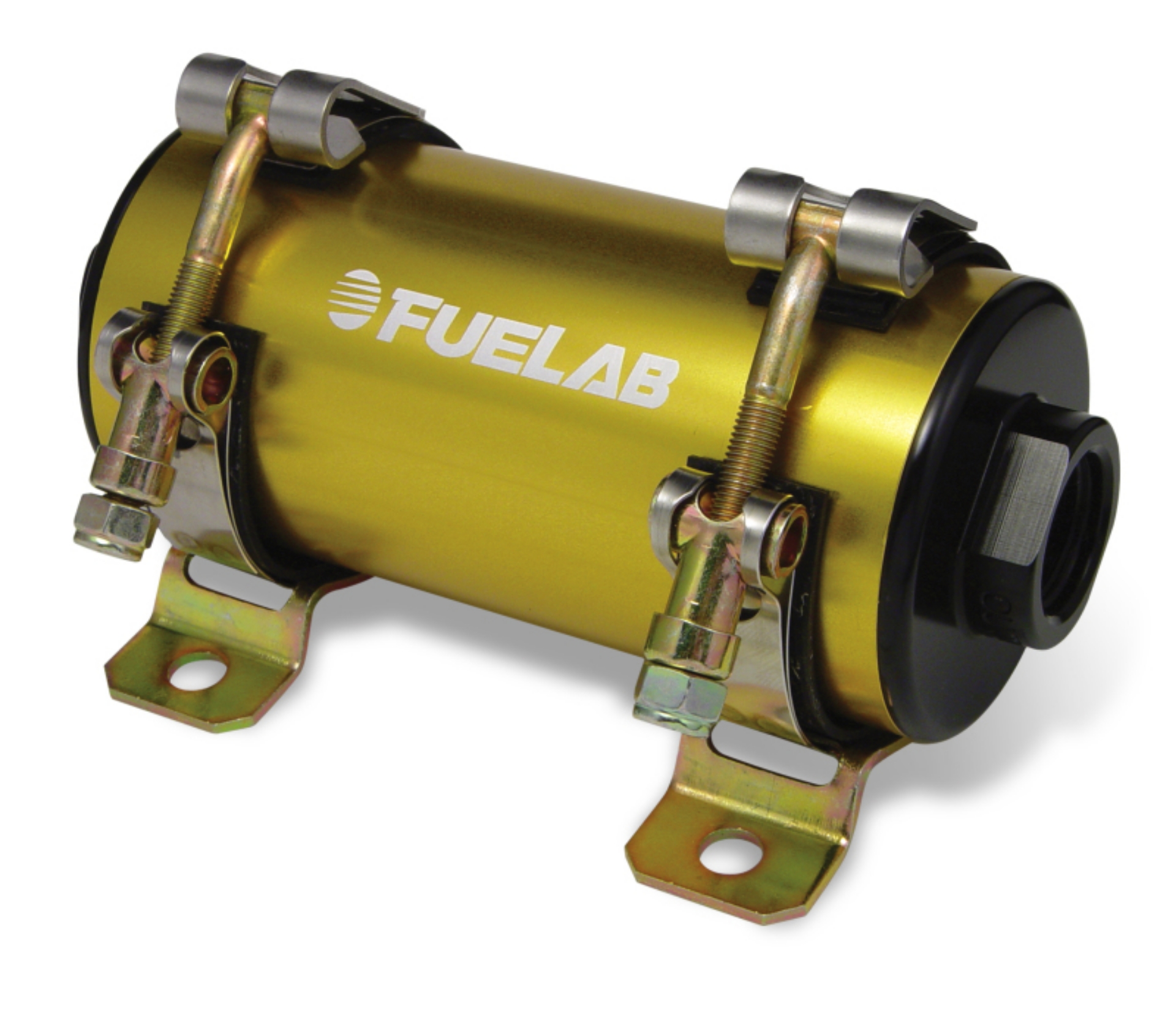 Picture of Fuelab Prodigy High Flow Carb In-Line Fuel Pump w-External Bypass - 1800 HP - Gold