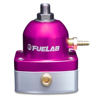 Picture of Fuelab 515 Carb Adjustable FPR 4-12 PSI 2 -6AN In 1 -6AN Return - Purple