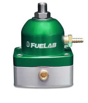 Picture of Fuelab 535 TBI Adjustable Mini FPR 10-25 PSI 2 -6AN In 1 -6AN Return - Green