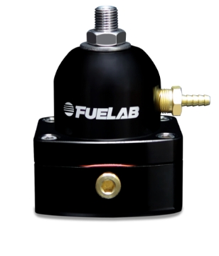 Picture of Fuelab 545 EFI Adjustable Mini FPR In-Line 25-90 PSI 1 -6AN In 1 -6AN Return - Black