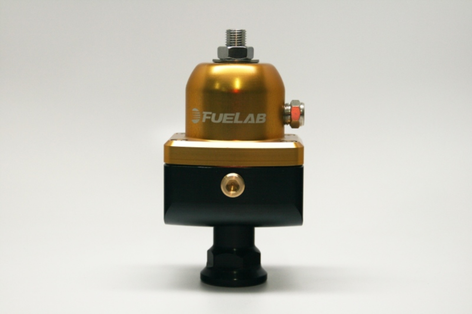 Picture of Fuelab 555 Carb Adjustable FPR Blocking 1-3 PSI 1 -8AN In 2 -8AN Out - Gold