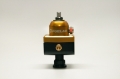 Picture of Fuelab 575 Carb Adjustable Mini FPR Blocking 4-12 PSI 1 -6AN In 2 -6AN Out - Gold