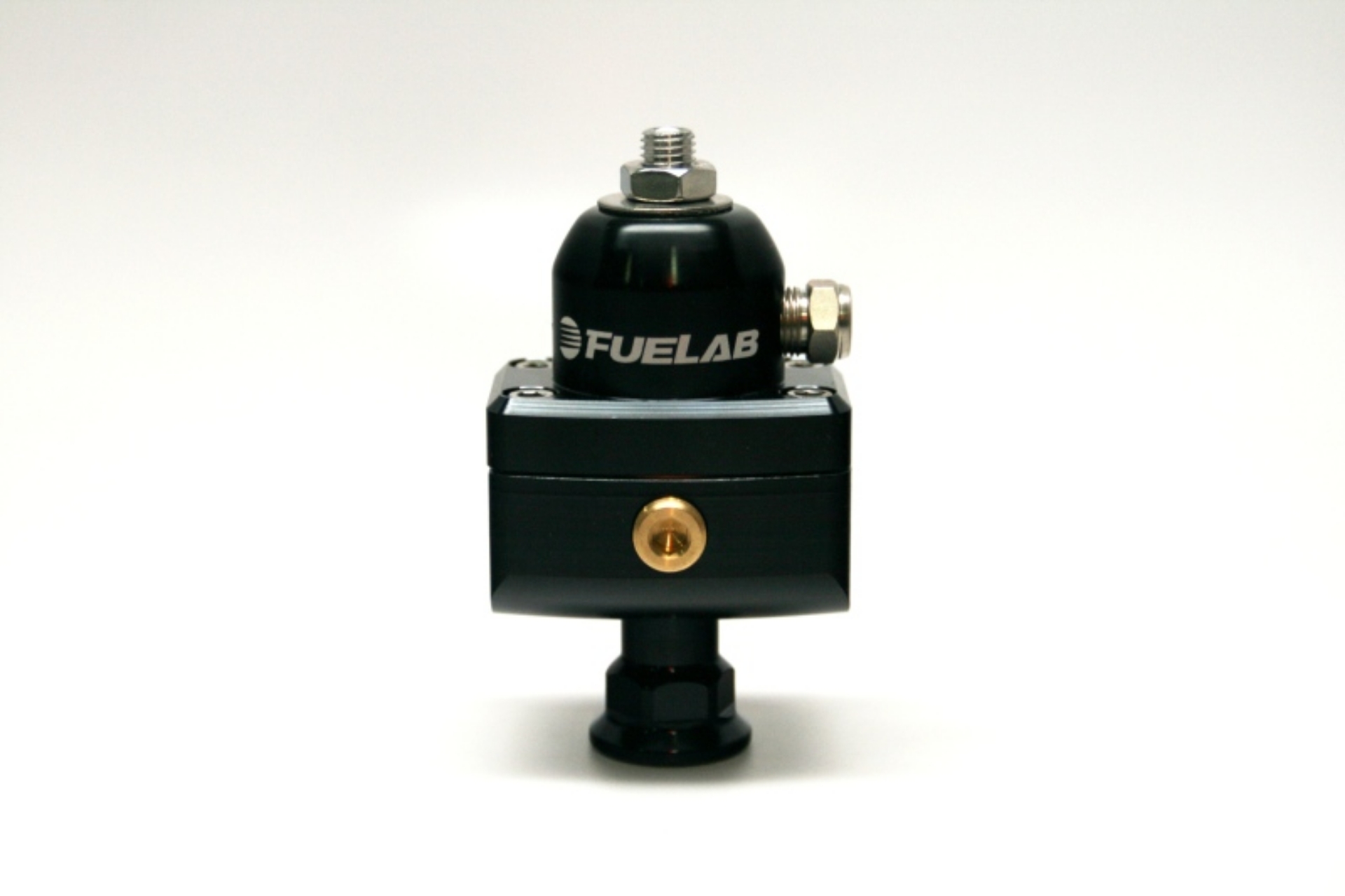 Picture of Fuelab 575 Carb Adjustable Mini FPR Blocking 1-3 PSI 1 -6AN In 2 -6AN Out - Black