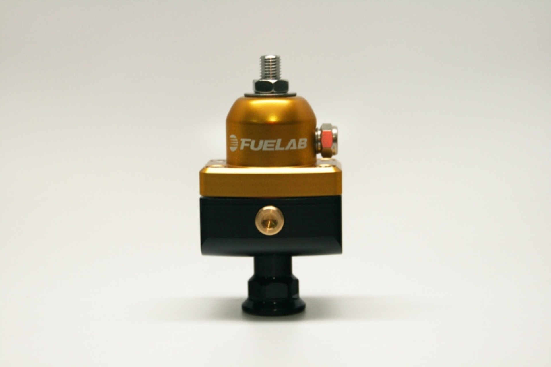 Picture of Fuelab 575 Carb Adjustable Mini FPR Blocking 1-3 PSI 1 -6AN In 2 -6AN Out - Gold
