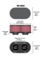 Picture of K&N Filter Universal Filter 2 3-4 inch Dual Flange GSXR Oval 2-Box