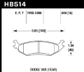 Picture of Hawk 03 Dodge Ram 1500 Van LTS Street Rear Brake Pads