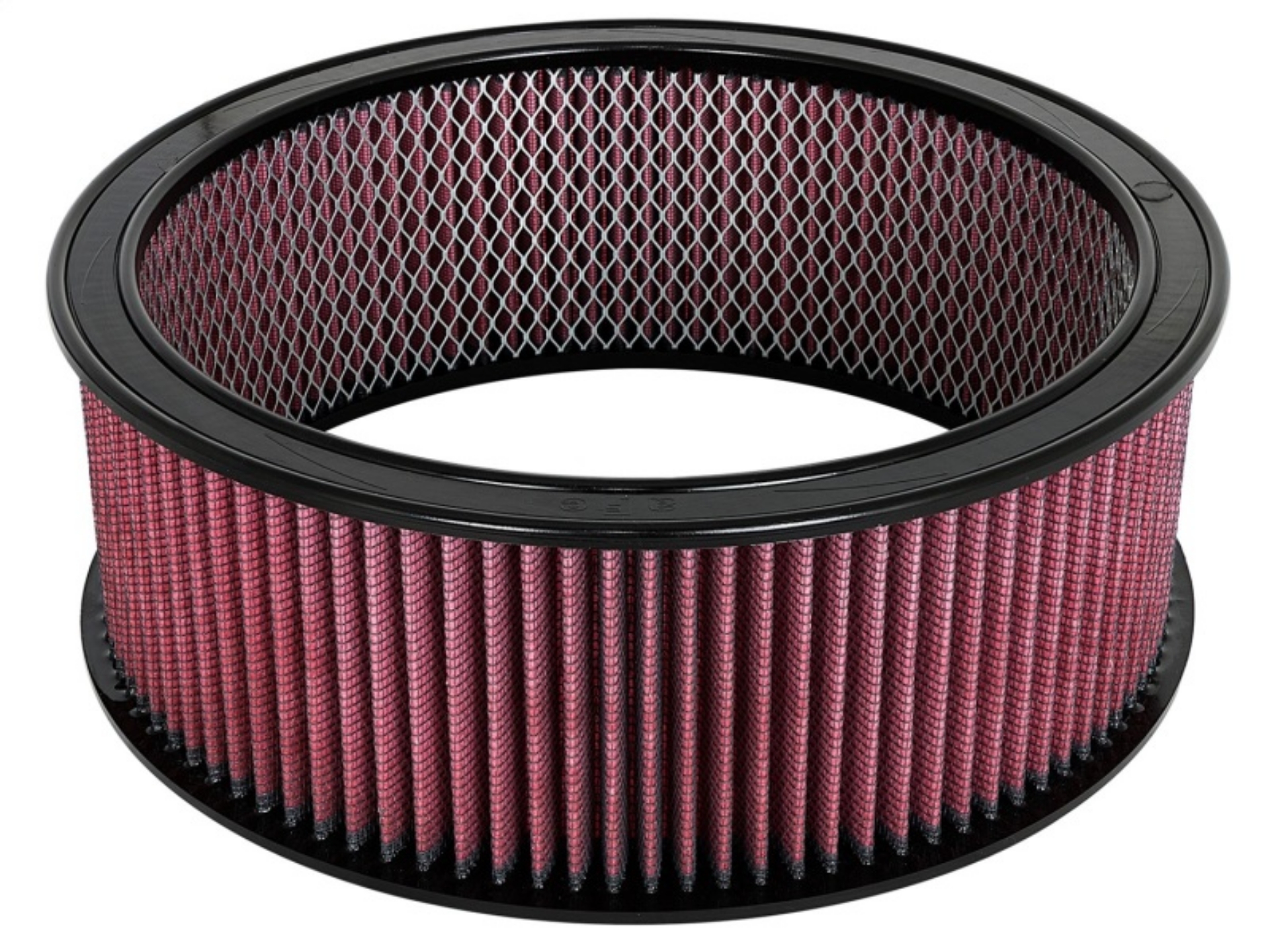 Picture of aFe MagnumFLOW Air Filters Round Racing P5R A-F RR P5R 14OD x 12ID x 5H E-M Blk-Red