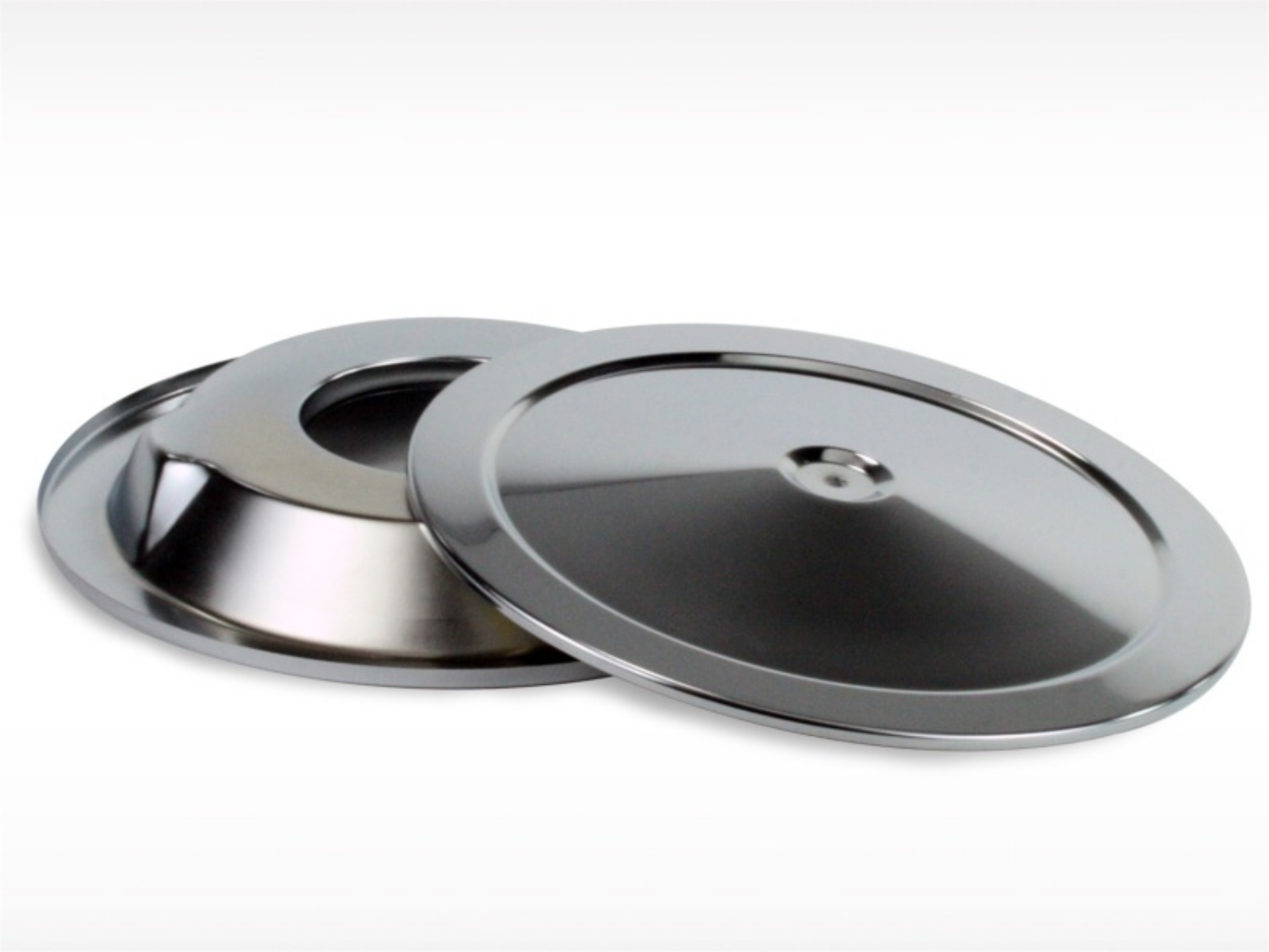 Picture of aFe MagnumFLOW Air Filters Round Racing A-F Chrome Top & Base 14 w-7-8 Drop
