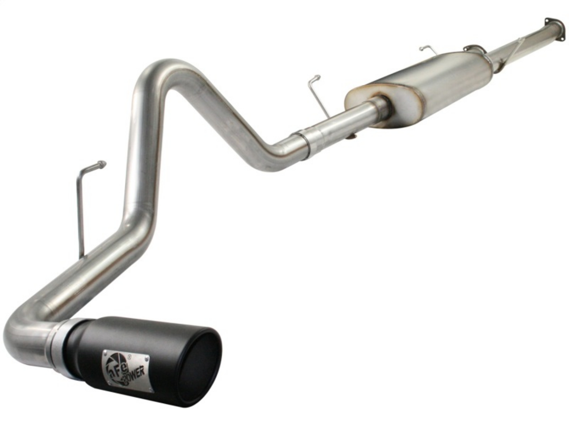 Picture of aFe MACHForce XP Exhausts Cat-Back SS-409 EXH CB Toyota Tundra 10-11 V8-5-7L 145-7 WB blk tip
