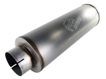 Picture of aFe MACHForce XP Exhausts Mufflers SS-409 EXH Muffler 5 ID In-Out 8 Dia
