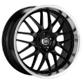 Picture of Enkei Lusso 18x8 40mm Offset 5x120 Bolt Pattern Black w- Machine Lip Wheel
