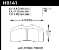 Picture of Hawk 1986-1991 Porsche 928 CS DTC-30 Front Brake Pads