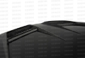 Picture of Seibon 10-11 VW Golf GTI 5K-MK6 DV Carbon Fiber Hood w- Shaved Emblem