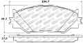 Picture of StopTech Performance 06-10 Lexus IS250 Front Brake Pads