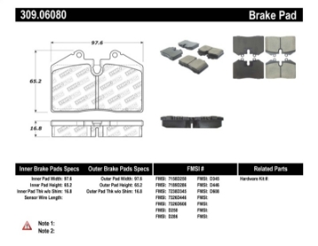 Picture of StopTech Performance Pad