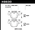 Picture of Hawk 02-11 BMW Various HPS Street Rear Brake Pads