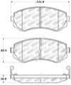 Picture of StopTech Performance 89-06-96 Nissan 240SX Front Brake Pads