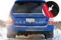 Picture of Rally Armor 03-08 Subaru Forester Red UR Mud Flap w- White Logo