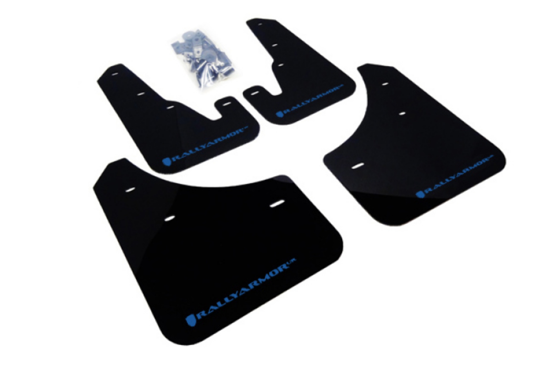 Picture of Rally Armor 04-09 Mazda3-Speed3 Black UR Mud Flap w- Blue Logo
