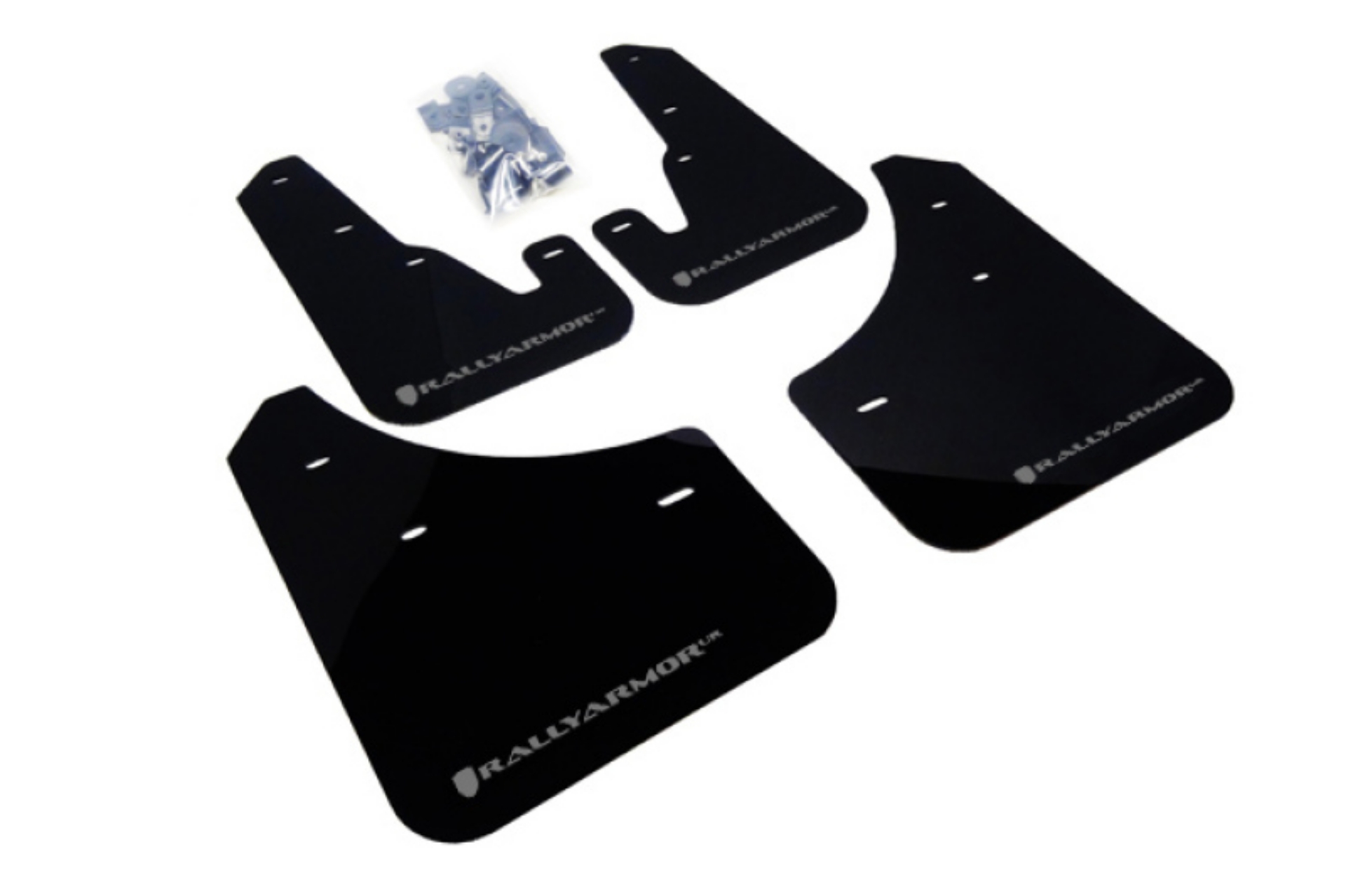 Picture of Rally Armor 04-09 Mazda3-Speed3 Black UR Mud Flap w- Silver Logo