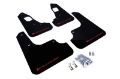 Picture of Rally Armor 08-17 Mitsubishi EVO X Black UR Mud Flap w- Red Logo