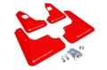 Picture of Rally Armor 08-17 Mitsubishi EVO X Red UR Mud Flap w- White Logo